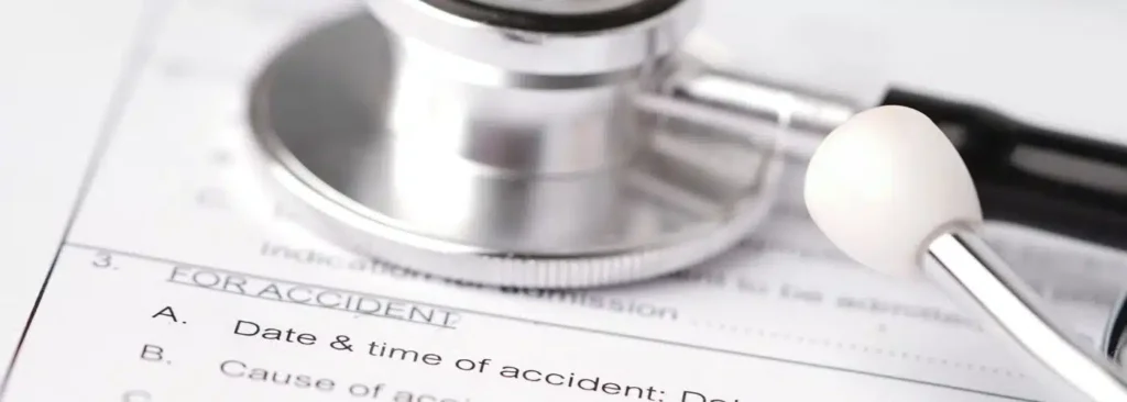 Hospital bill form for car accident injury