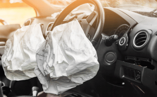 car airbag out