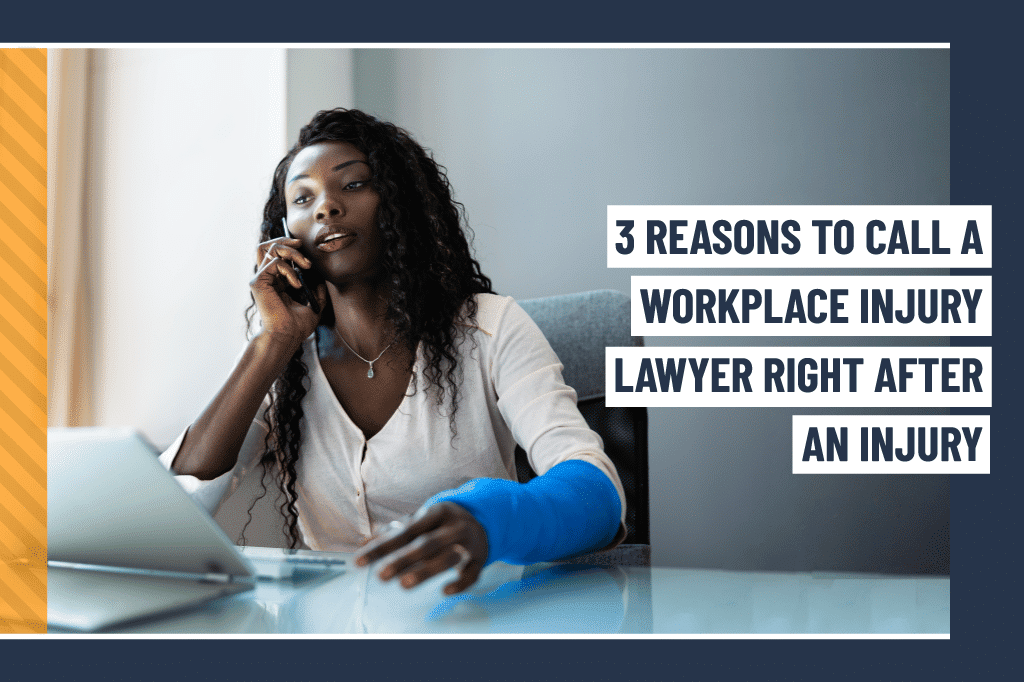 black woman in blue cast on phone