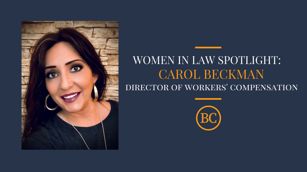 Carol Beckman; on Women in Law Spotlight