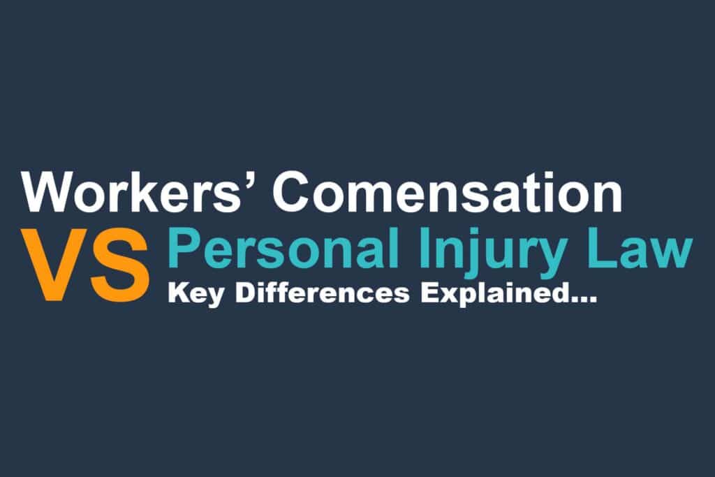 workers comp vs injury law infographic