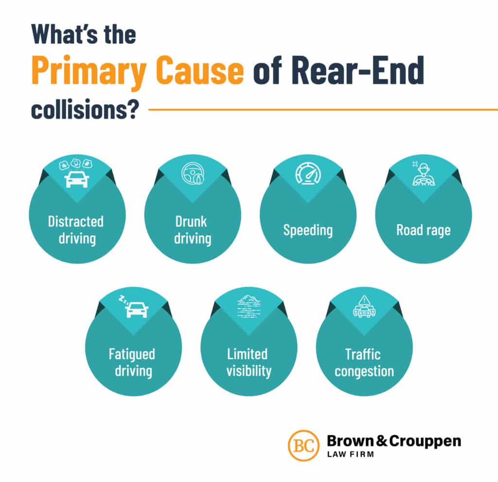 Common causes of rear-end accidents
