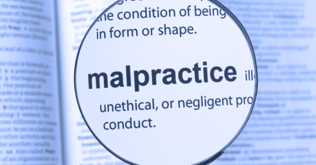 medical malpractice in dictionary