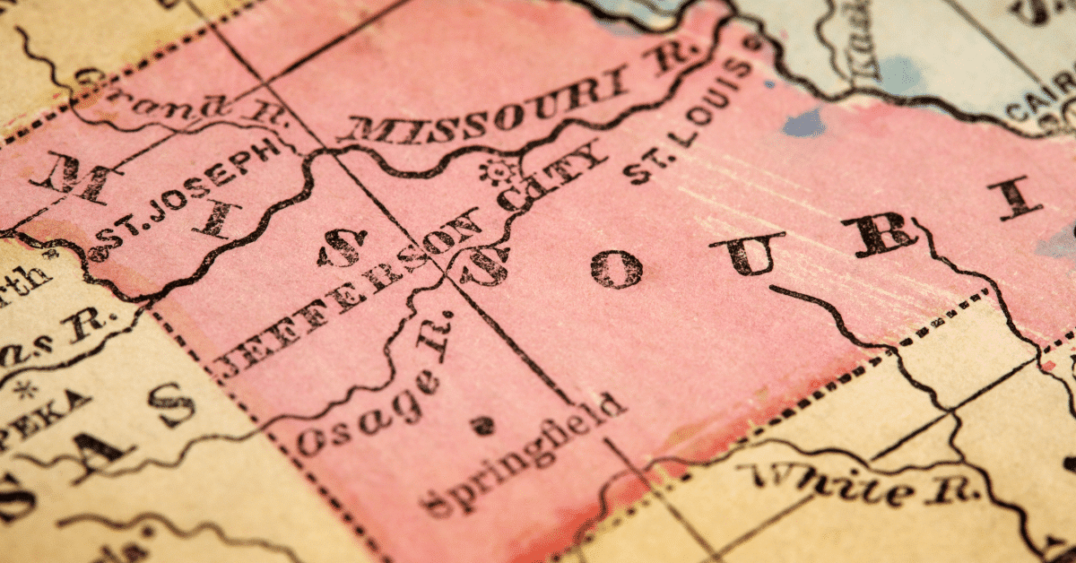 map of missouri