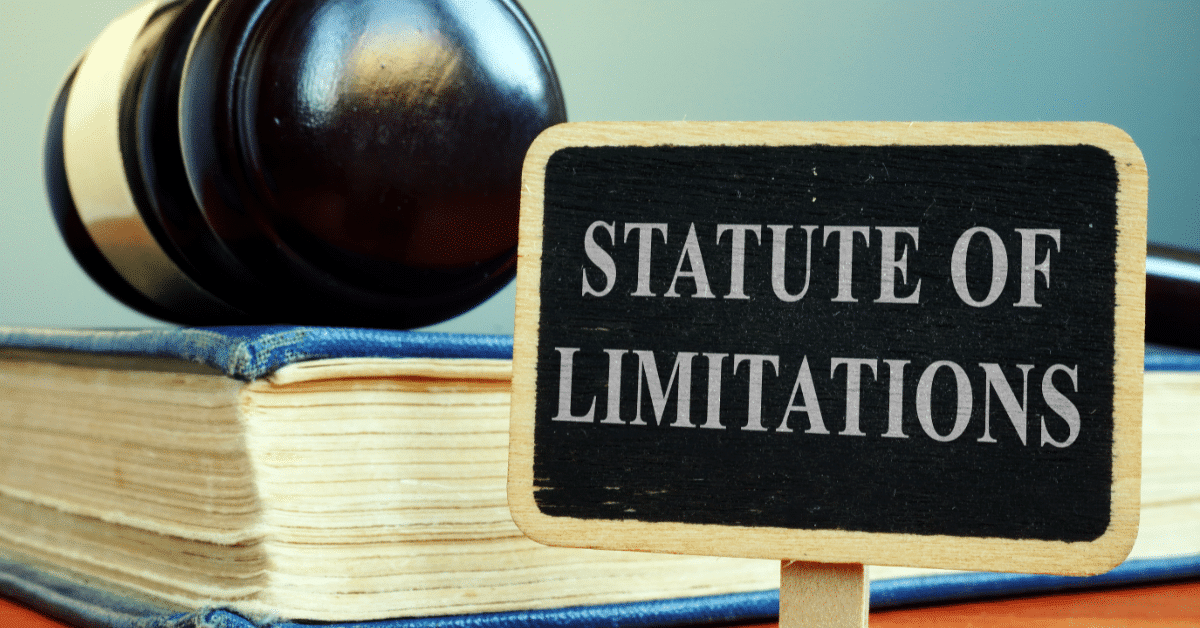 sign that says statute of limitations
