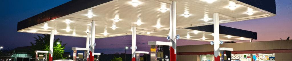 A gas station