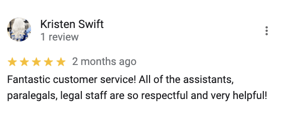 5 star google review