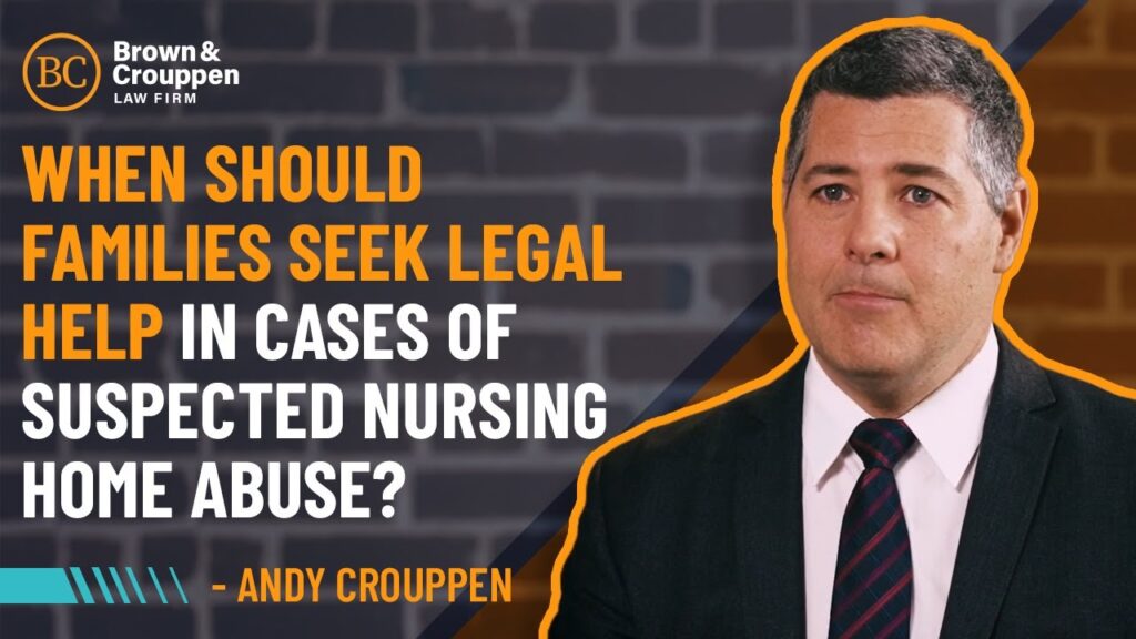 Attorney Andy Crouppen talking about the time families should seek legal help in nursing abuse cases