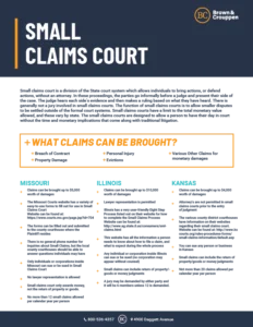 Small Claims Court Guide