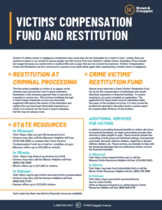 Victims' Compensation and Resources
