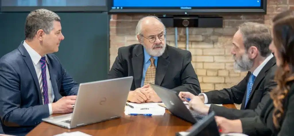 personal injury attorneys discussing case